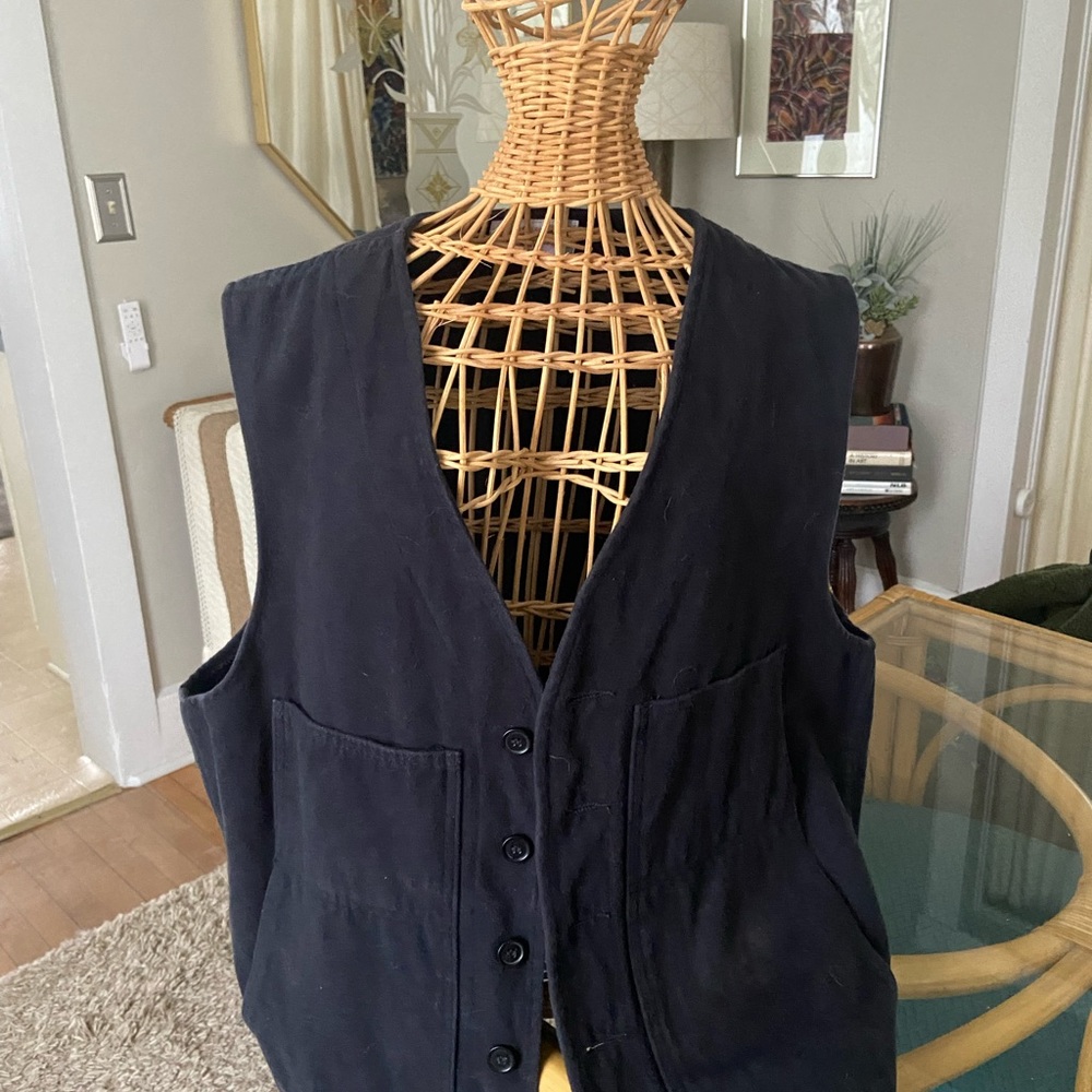 Vintage Dark Navy Filson Vest -nice!